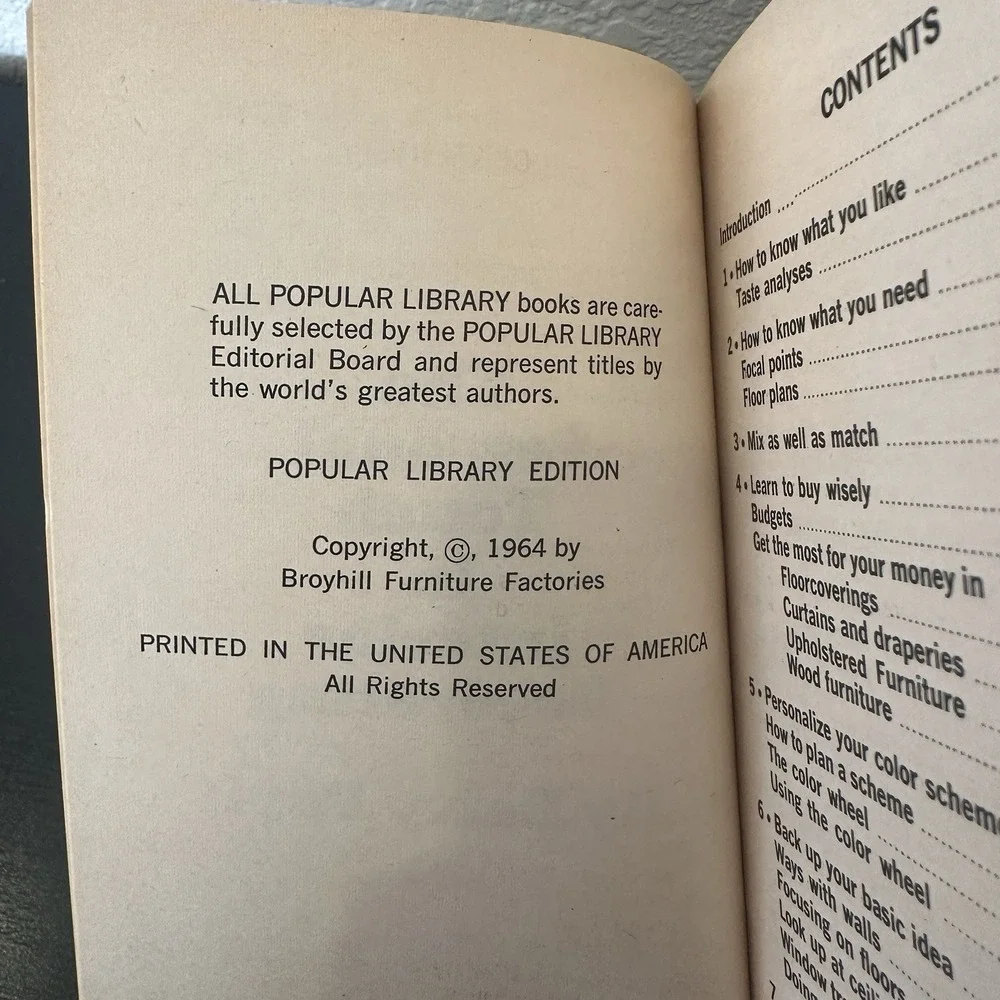 The Personal Touch in Interior Decorating by Betty Pepis - paperback book - 1964